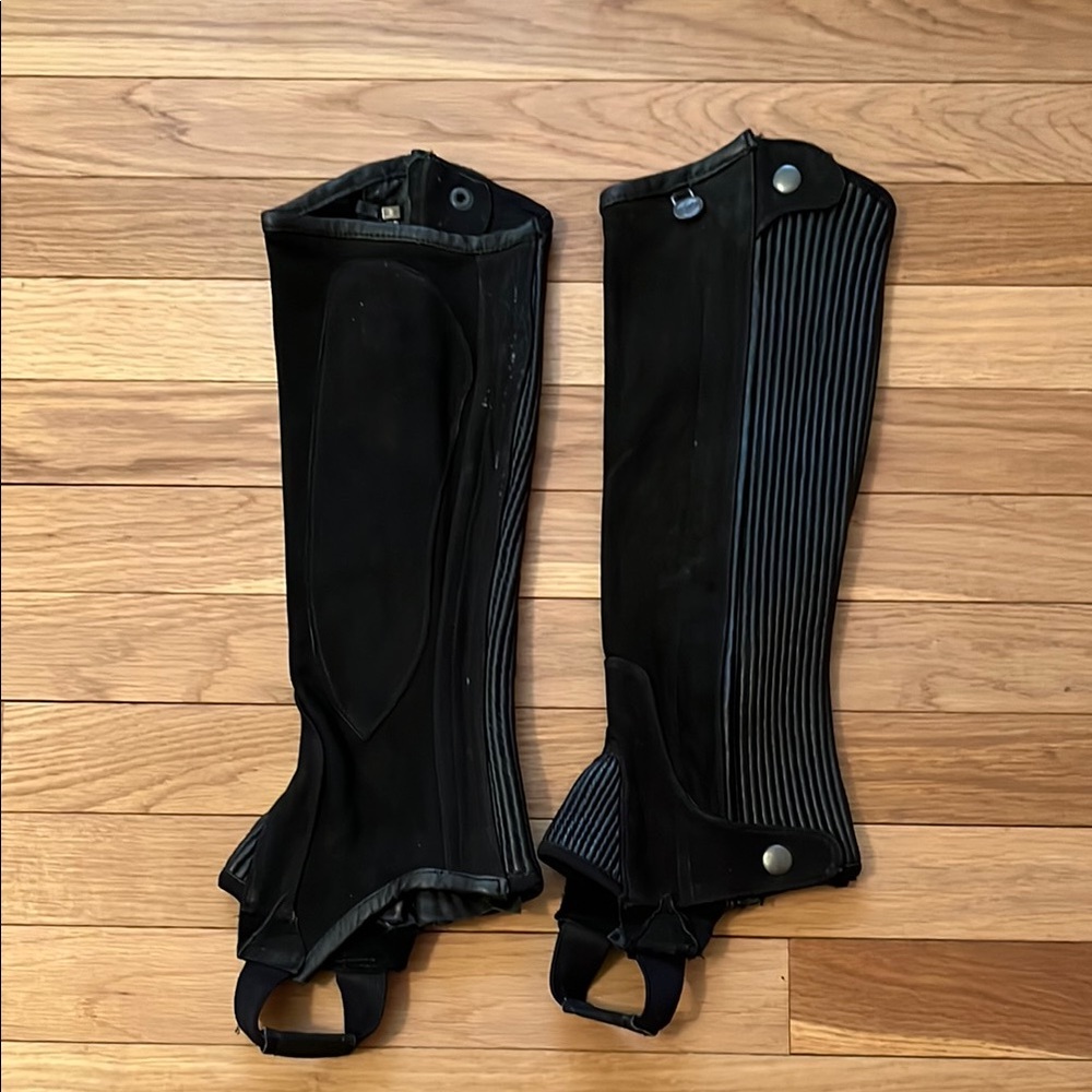 Black Riding Half Chaps